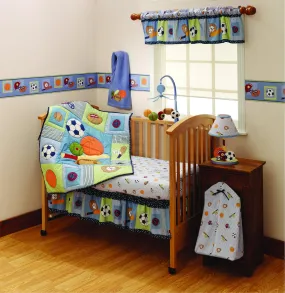 3pc Baby Crib Bedding Set Super Sports