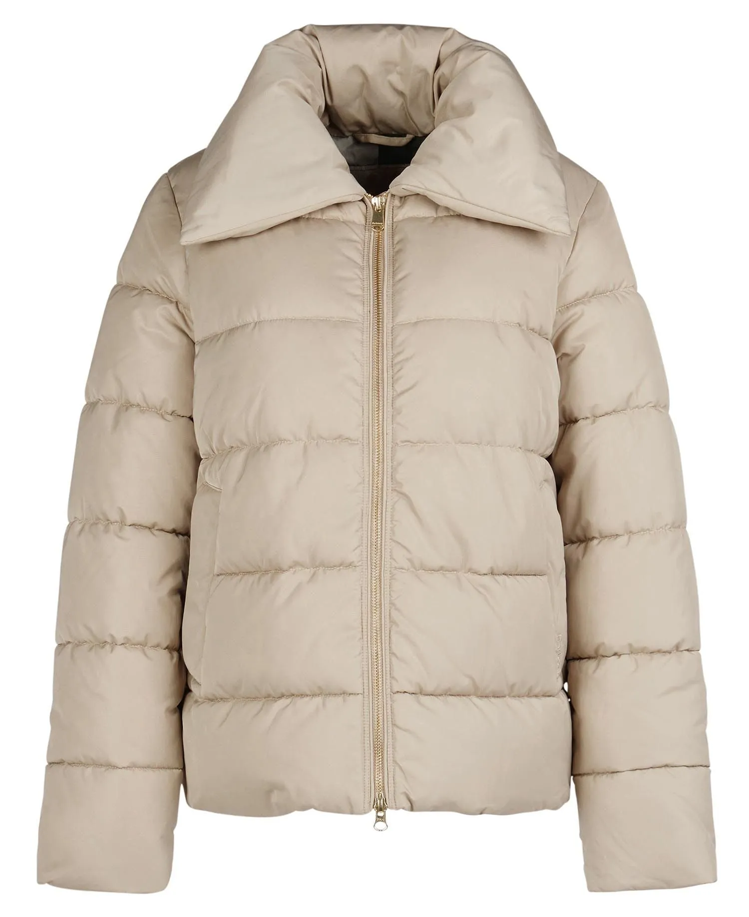 Barbour Germaine Quilted Jacket Light Fawn/Ancient Poplar Tartan