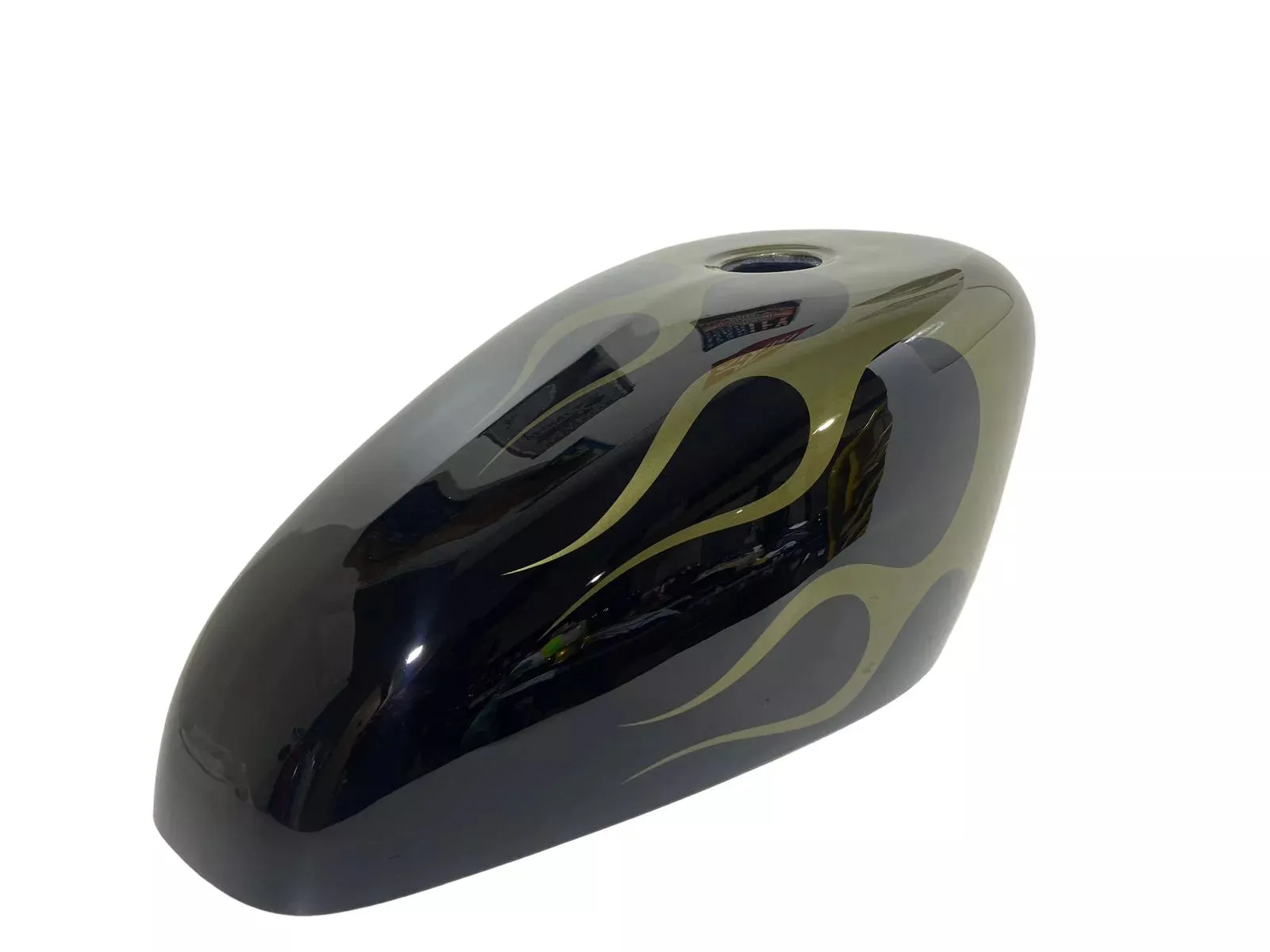 BLACK OLIVE GREEN FLAMES - FortyEight