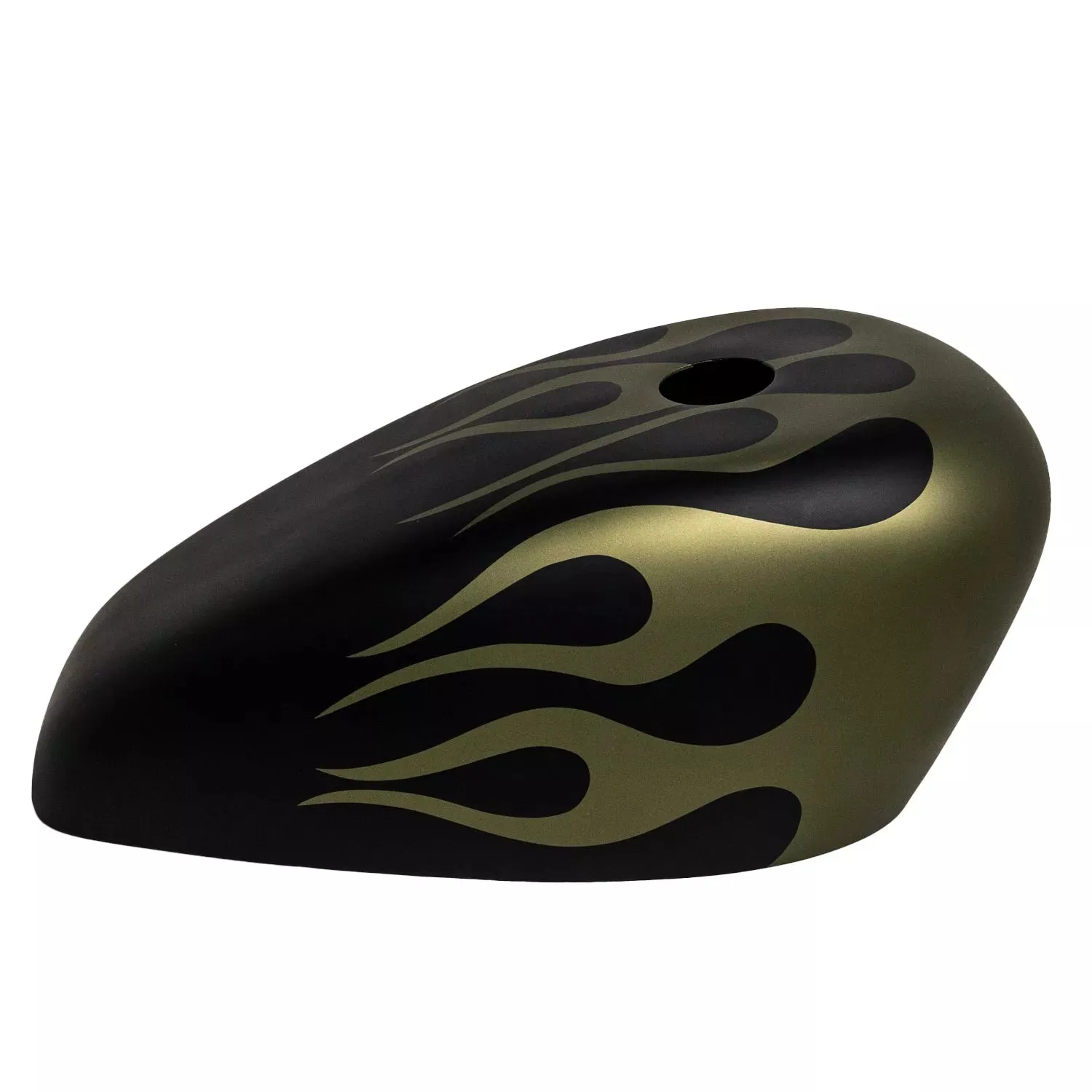 BLACK OLIVE GREEN FLAMES - FortyEight