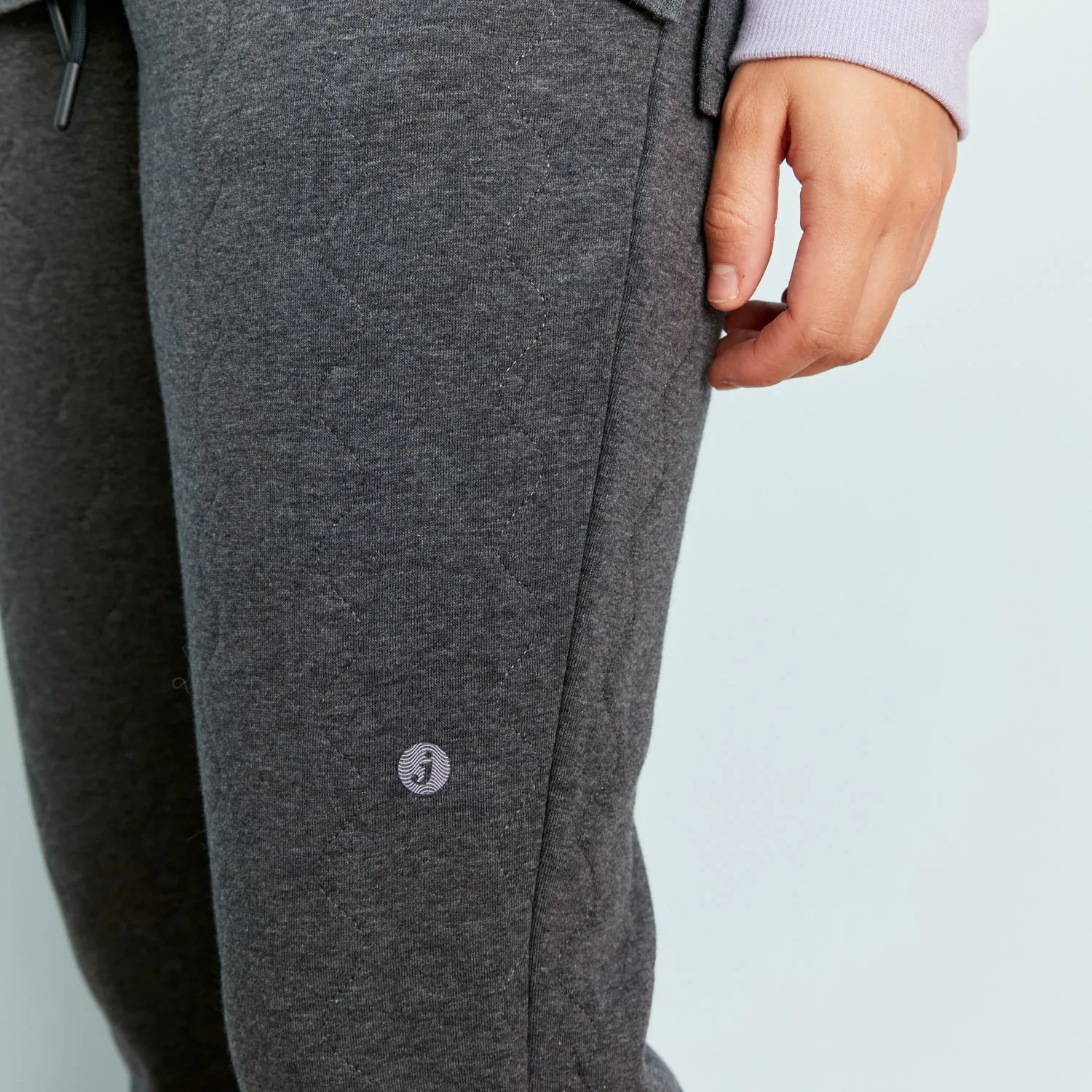 Charcoal Heather Chilluxe Quilted Pant