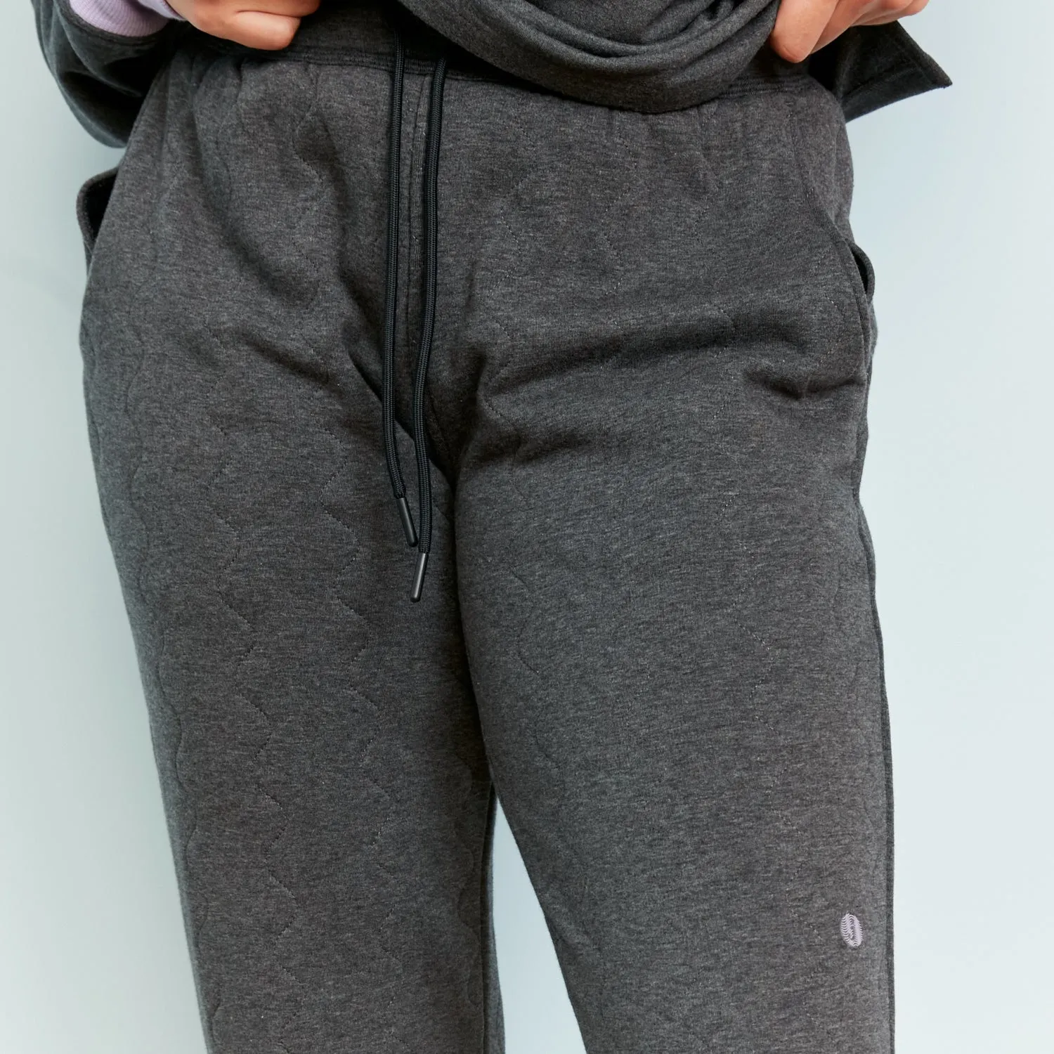 Charcoal Heather Chilluxe Quilted Pant