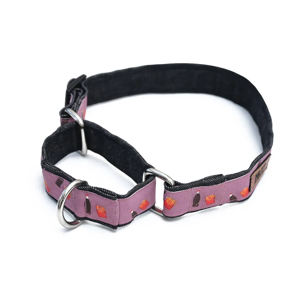 Cola N' Fries Martingale Denim Collar