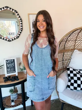 DENIM DREAM OVERALL DRESS