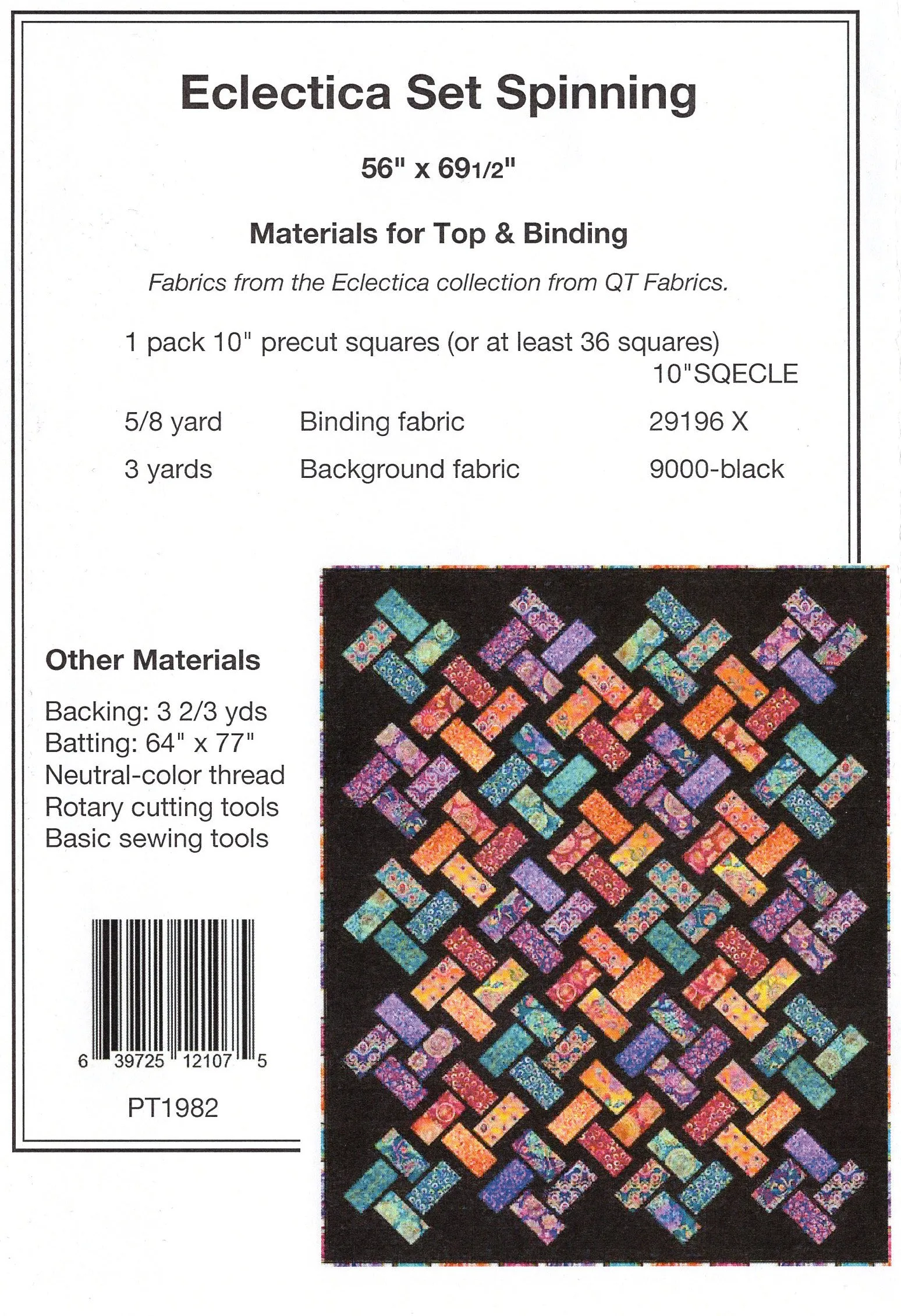 ECLECTICA SET SPINNING - Pine Tree Country Quilts Pattern