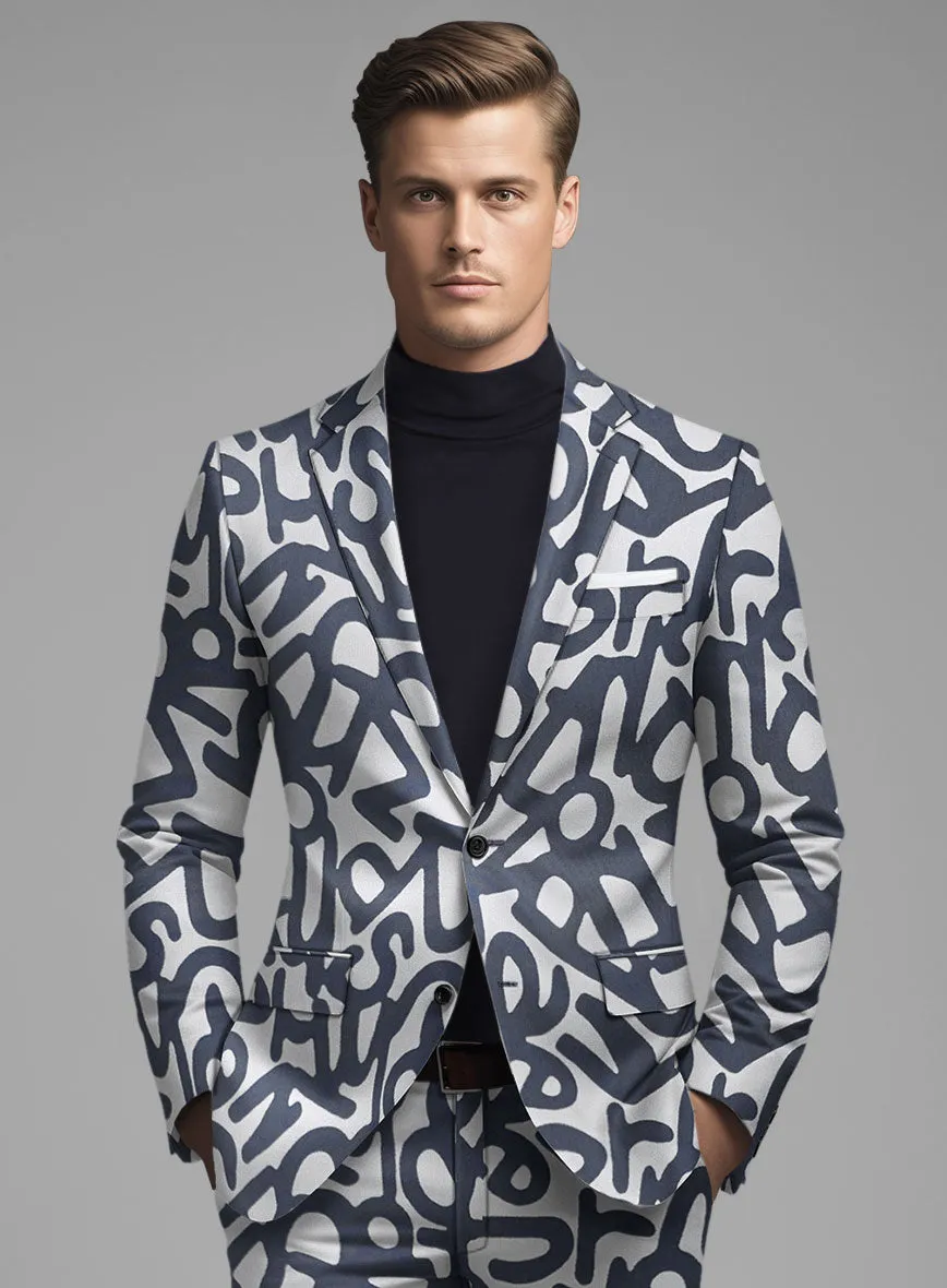 Italian Silk Alfabeto Jacket