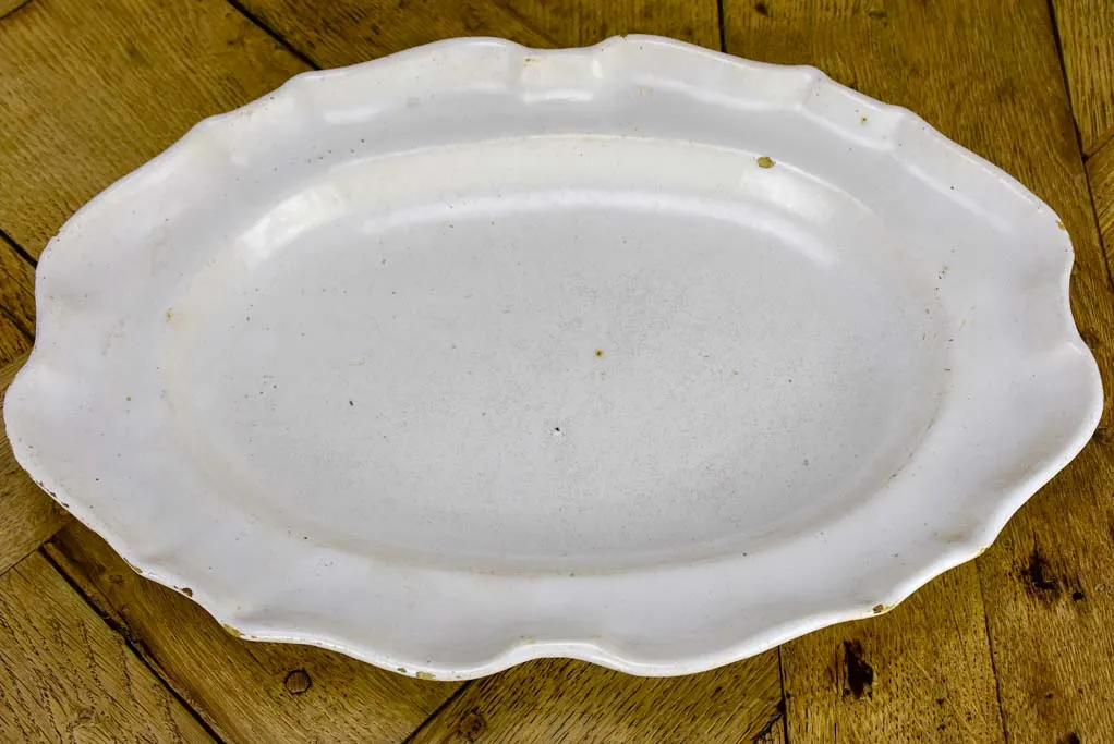 Large ironstone oval platter - late 19th Century 17" x 12¼"