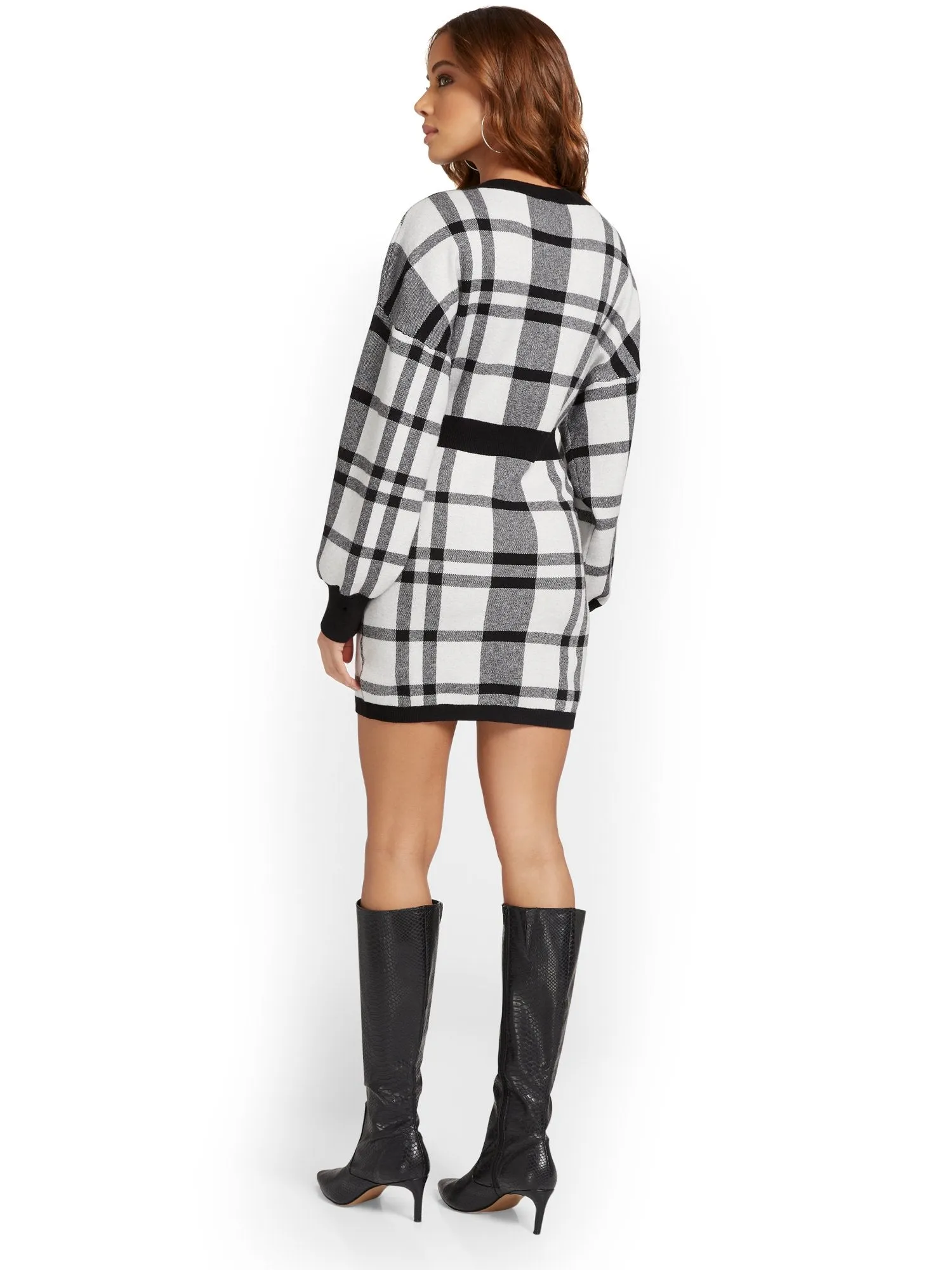 Lena Plaid Sweater Dress - Brands We Love