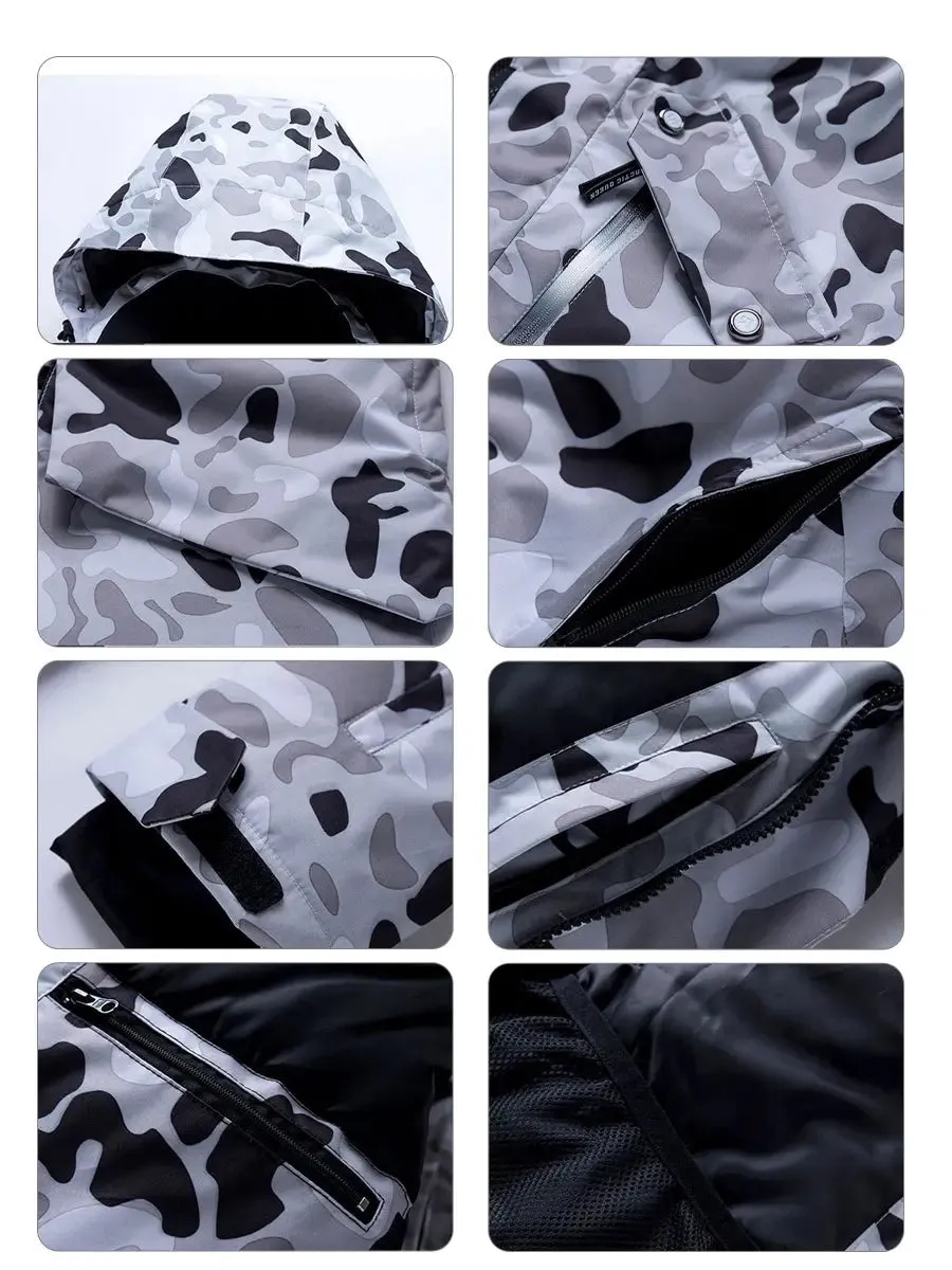 Men Downhill Skiing Snow Jacket Breathable