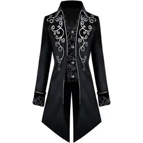 Men's Medieval Steampunk Tailcoat Vampire Gothic Jackets Frock Coat
