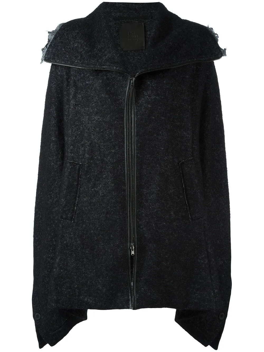 Mohair Zip Front Cape