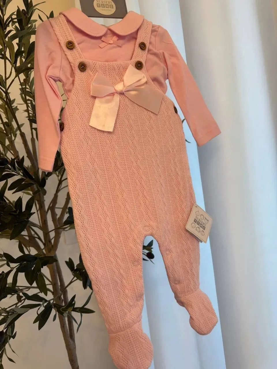 Nursery Time Overall, Pink