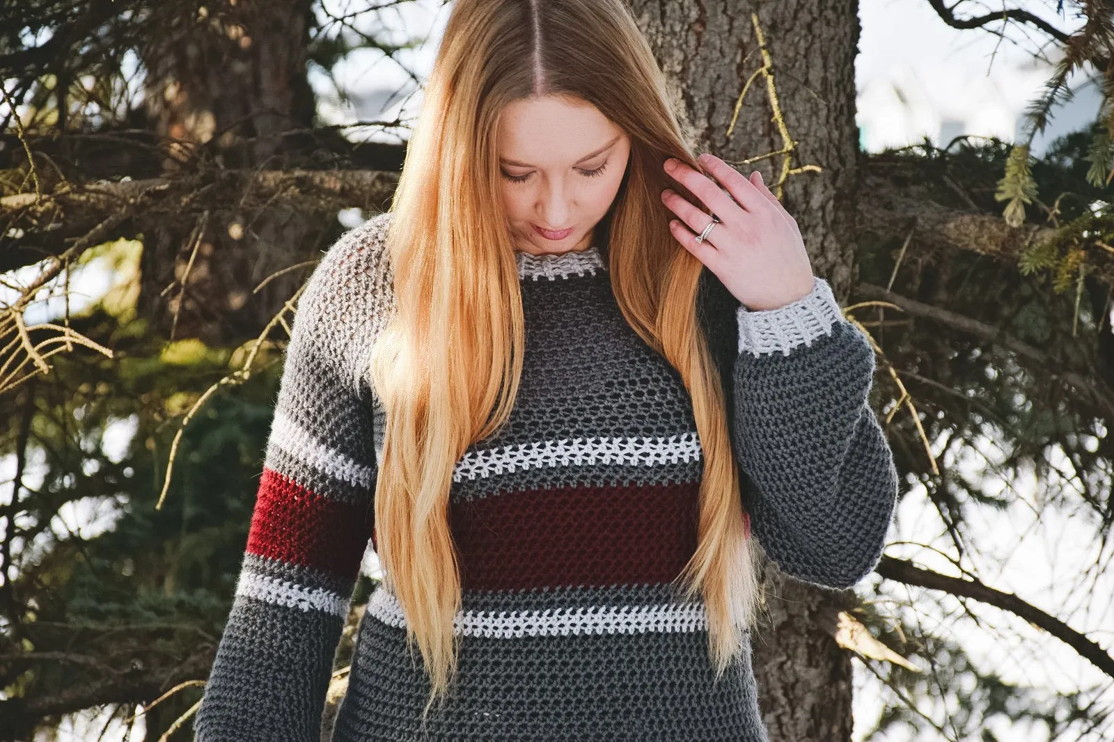 Striped Belle Sweater (Crochet)