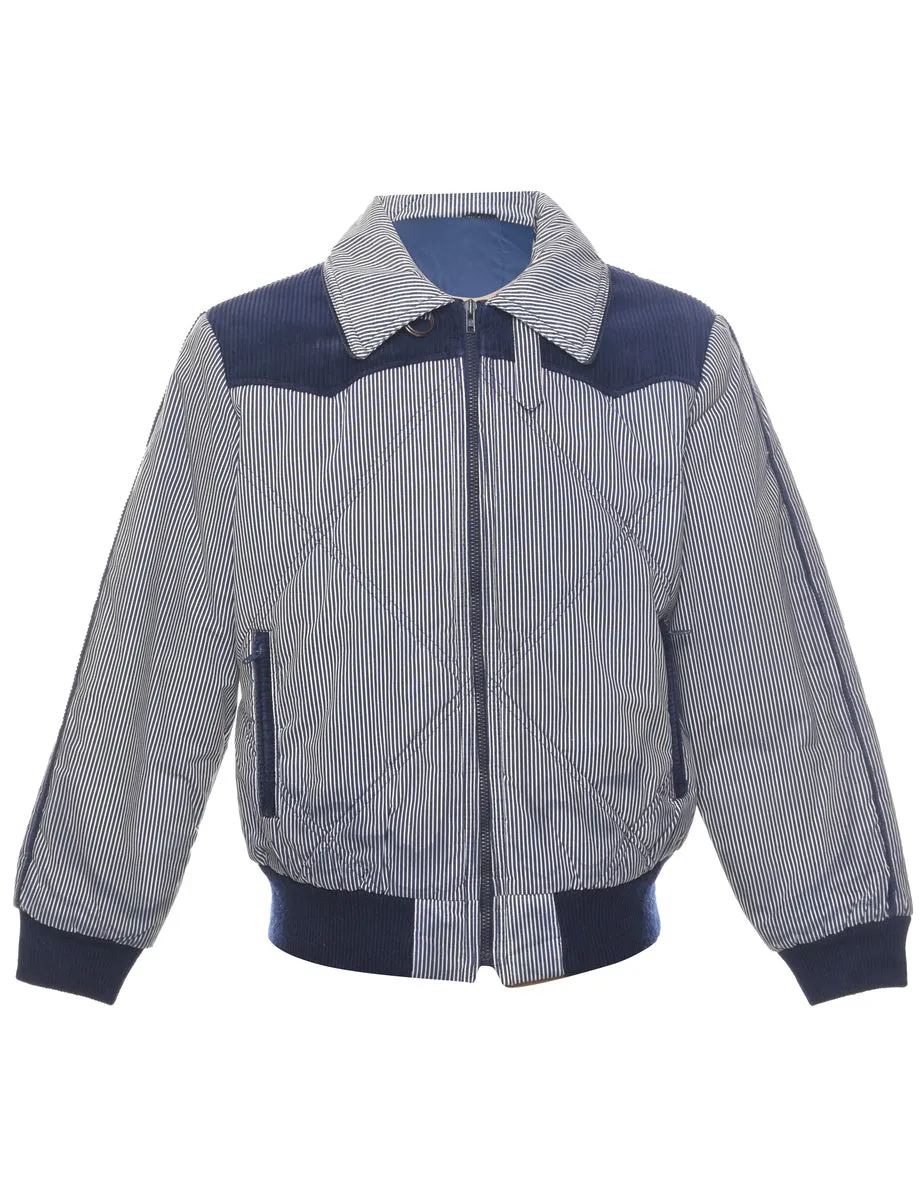 Striped Pattern Jacket - L