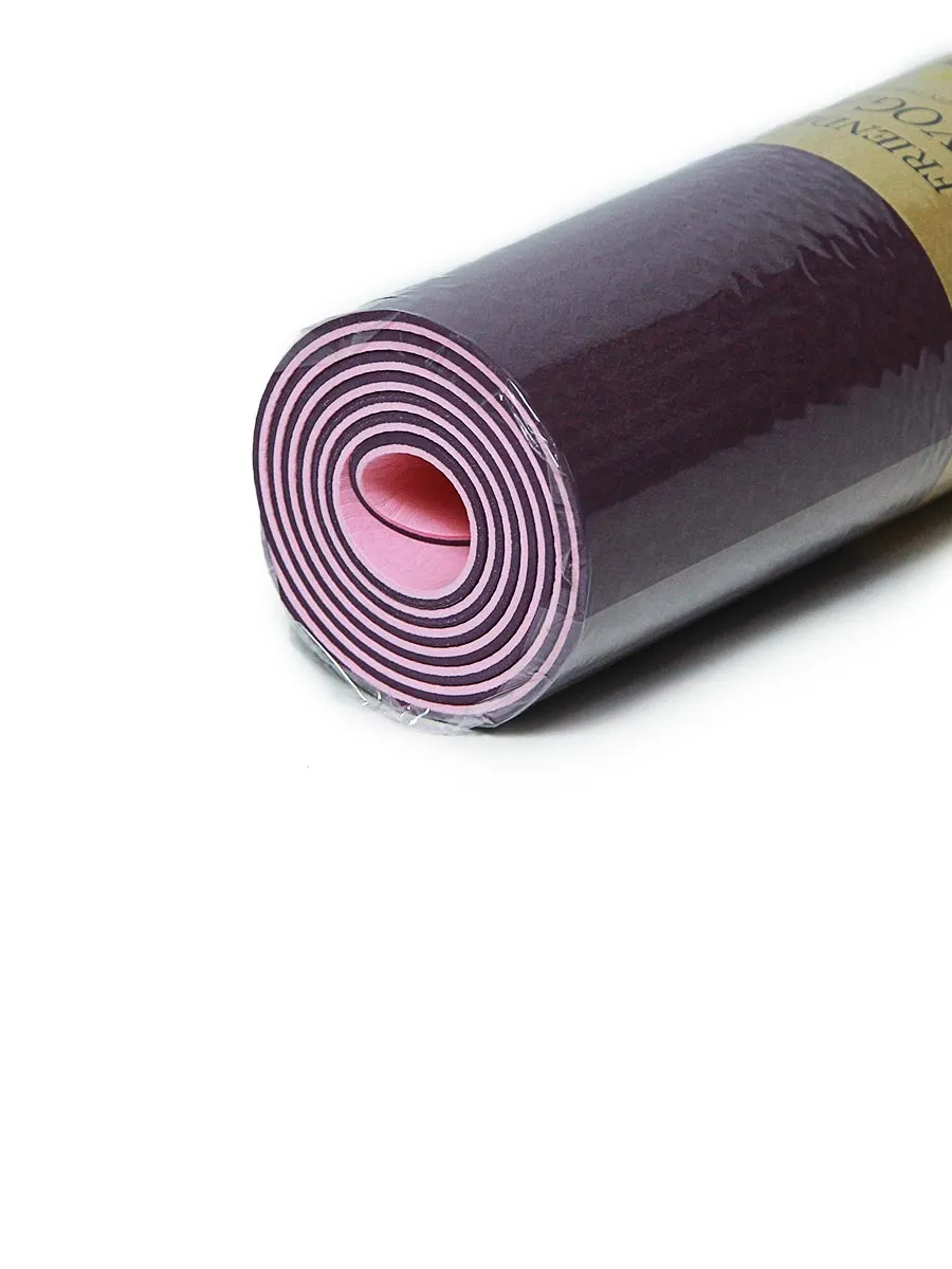 Two Layer Eco-friendly - Yoga Mat - 6 MM - Assorted Colors