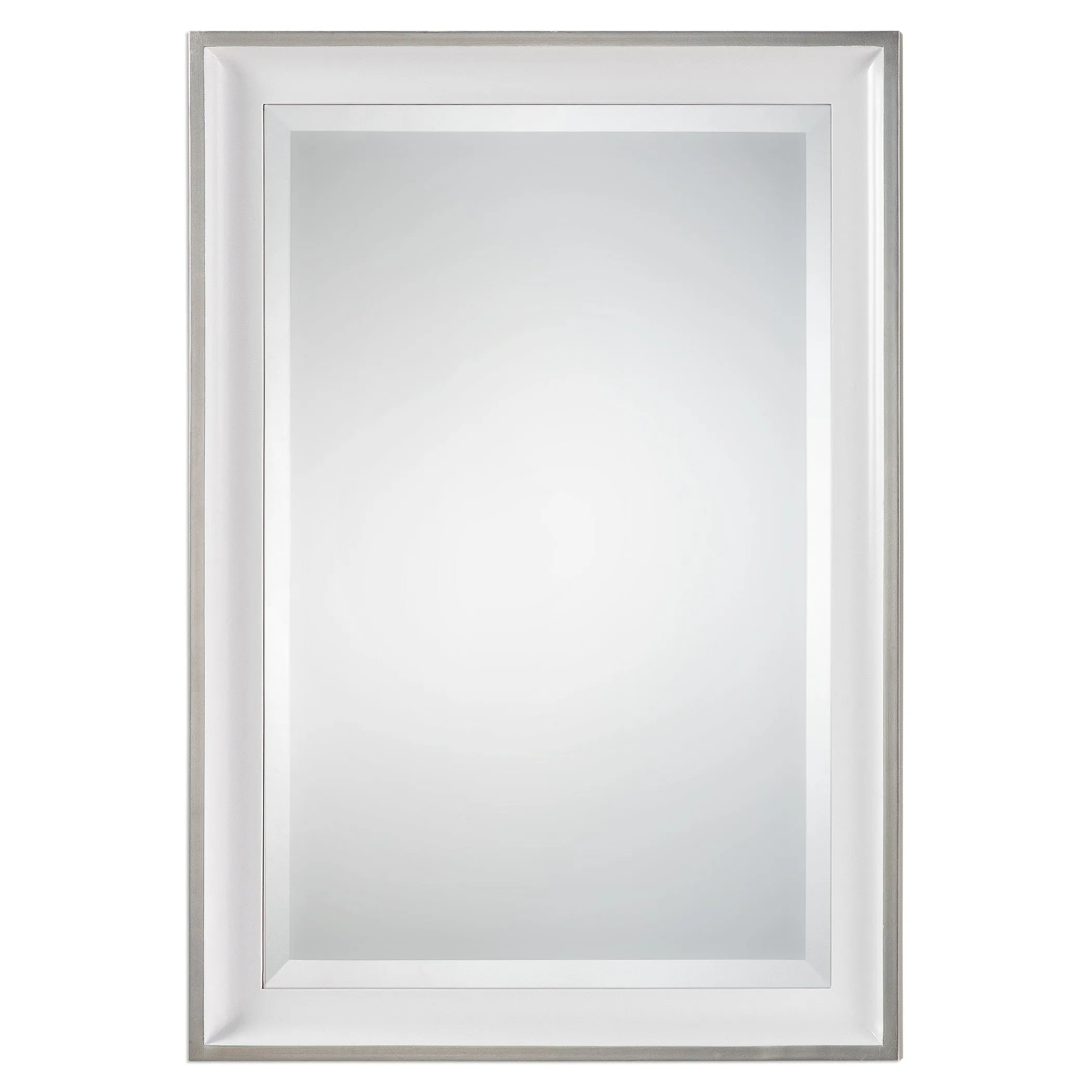 Uttermost Lahvahn White Silver Mirror