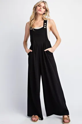 Wide Leg Overall Jumpsuit
